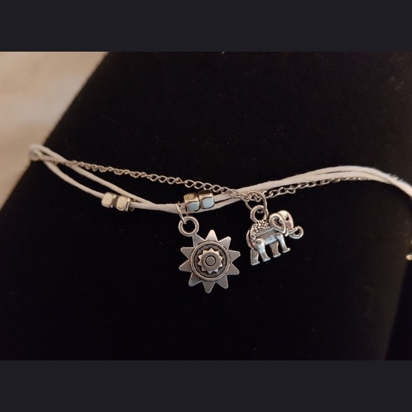 Elephant & Sun Anklet - Picture 2 of 3